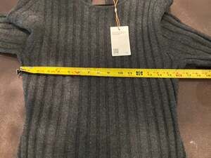 Quince 100% Mongolian Cashmere Ribbed Fit & Flare Dress